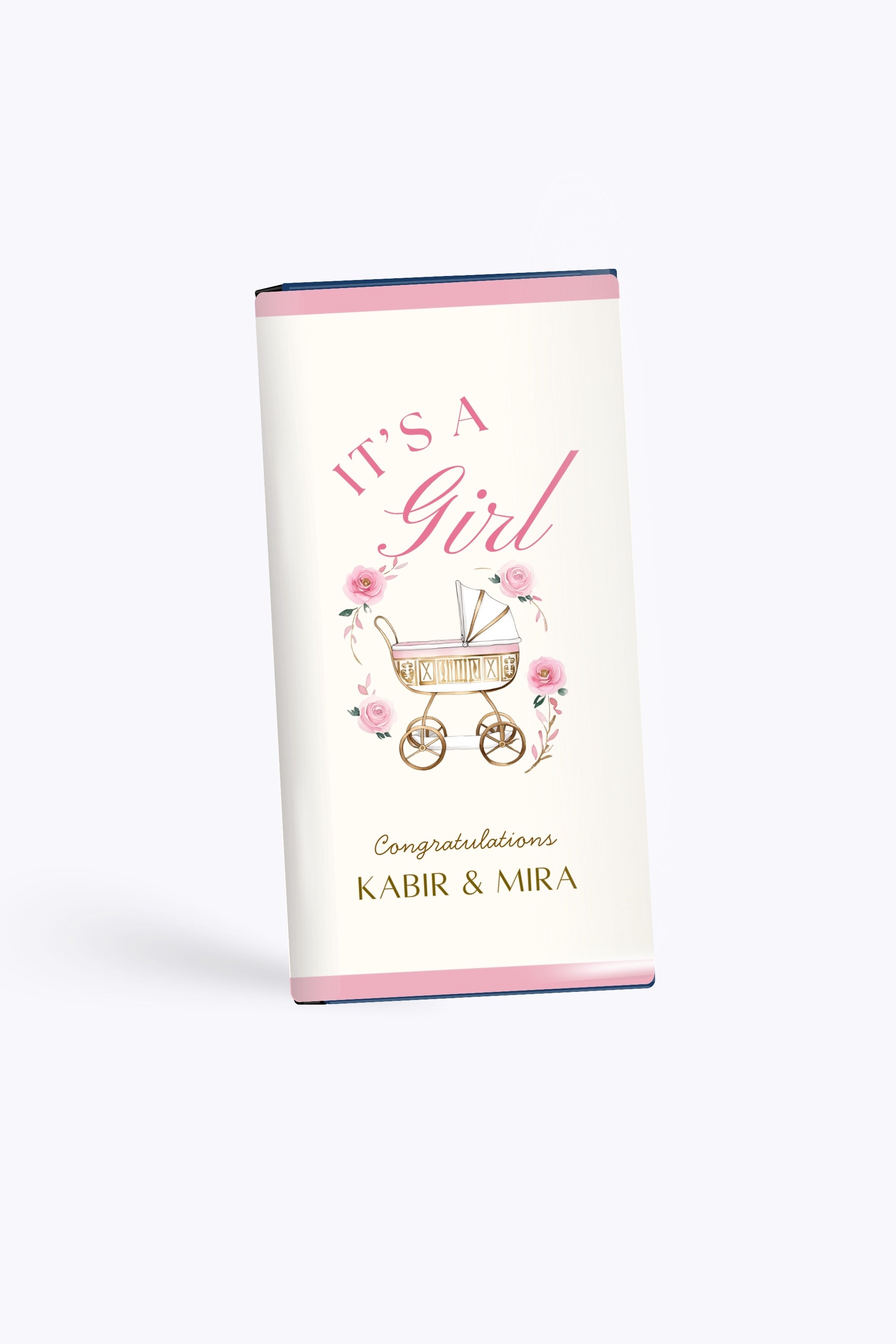 Personalised Its A Girl Chocolate