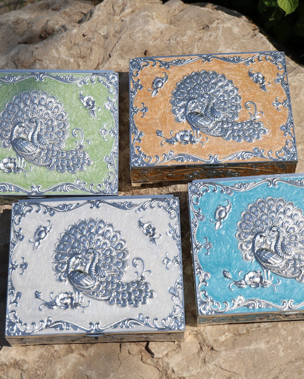 The Peacock Keepsake Box