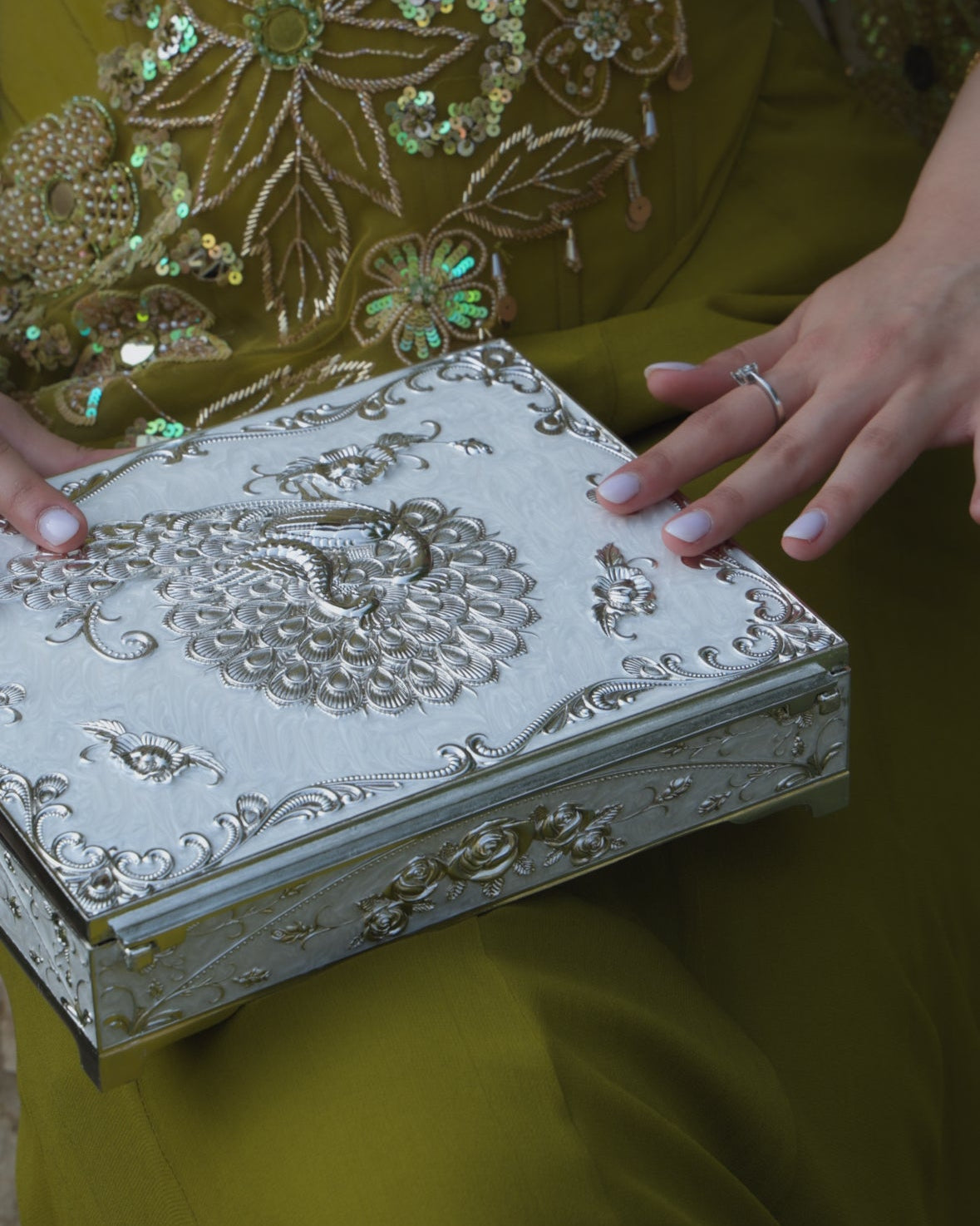 The Peacock Keepsake Box
