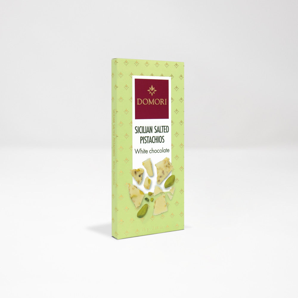 Domori - Anthology Sicilian Salted Pistachios with White Chocolate 75g